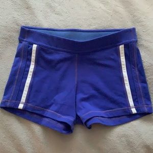 Lulu lemon blue spandex shorts